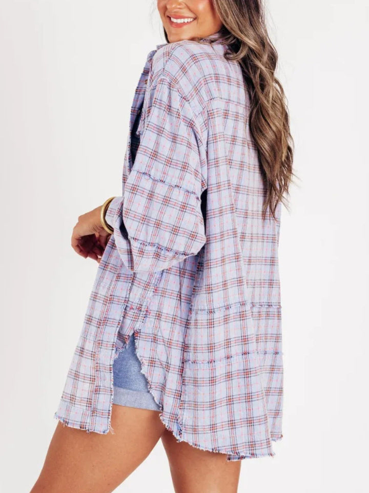 Linora Oversized Plaid Flannel Shirt