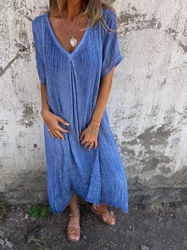 Amy Loose V-neck Dress