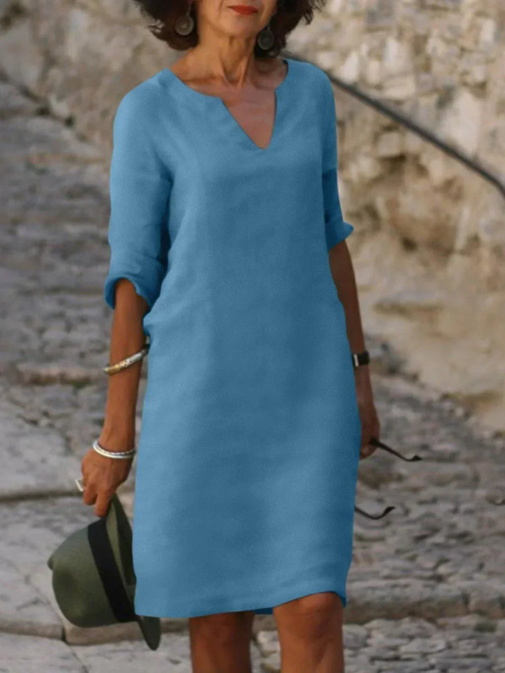 Skylar Elegant Dress with V-Neck