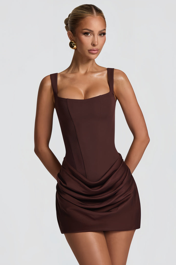 Sienna Ruched Bodycon Party Mini Dress