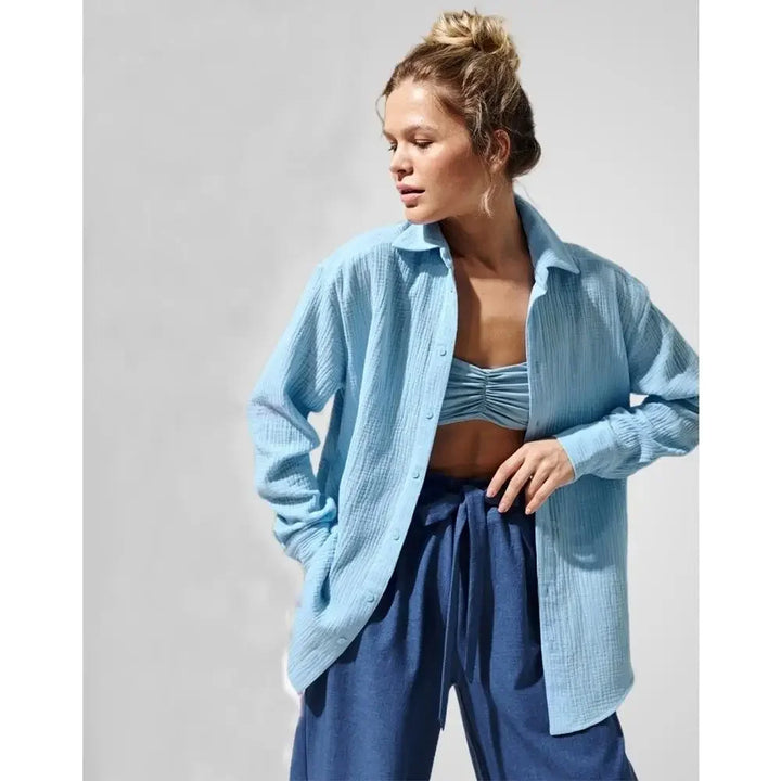 Valencia Crinkled Cotton Summer Shirt
