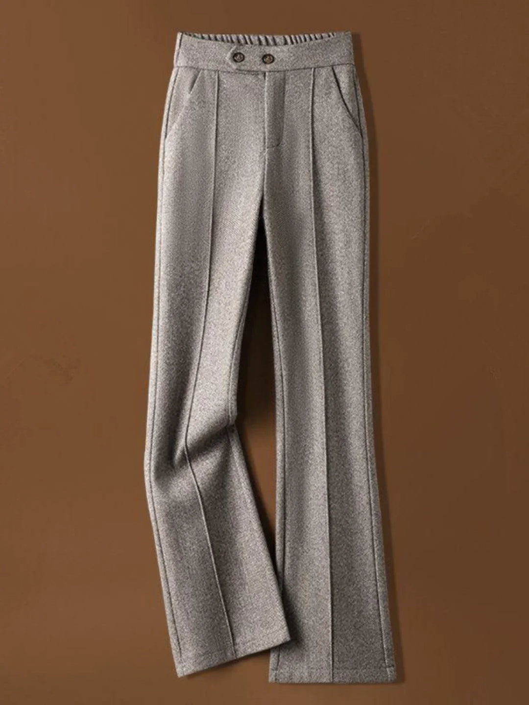 Arden Wool-Blend Flare Trousers