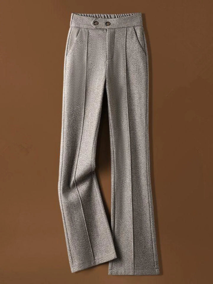 Arden Wool-Blend Flare Trousers