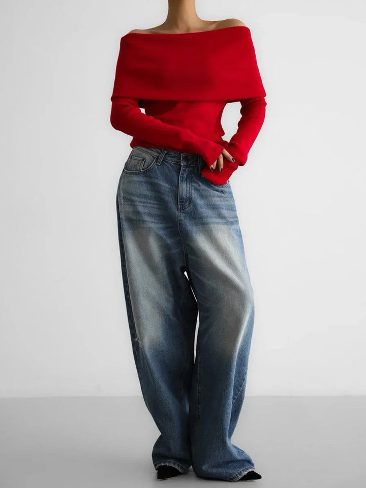 Valina Off Shoulder Knit Top
