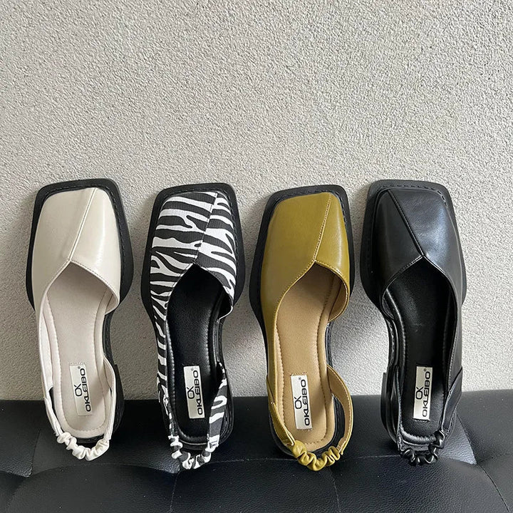 Mila Slingback Sandals with Square Toe for Women