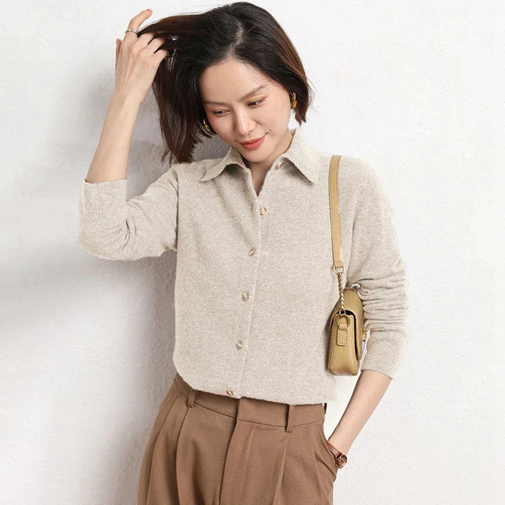 Marielle Knit Button Polo Top
