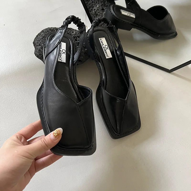 Mila Slingback Sandals with Square Toe for Women