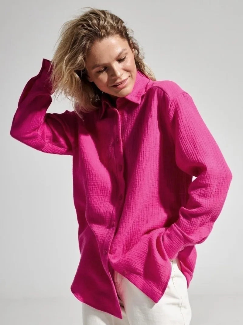 Valencia Crinkled Cotton Summer Shirt