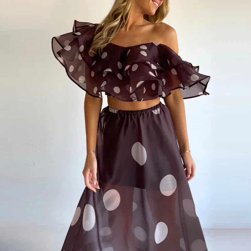 Isla Sheer Polka Dot Set