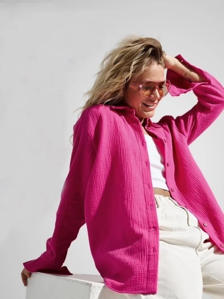 Valencia Crinkled Cotton Summer Shirt
