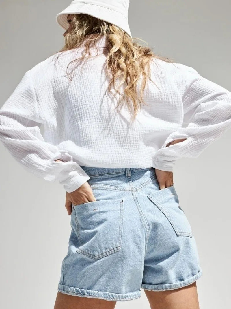 Valencia Crinkled Cotton Summer Shirt