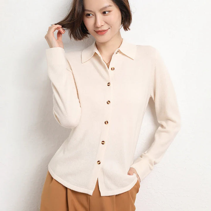 Marielle Knit Button Polo Top