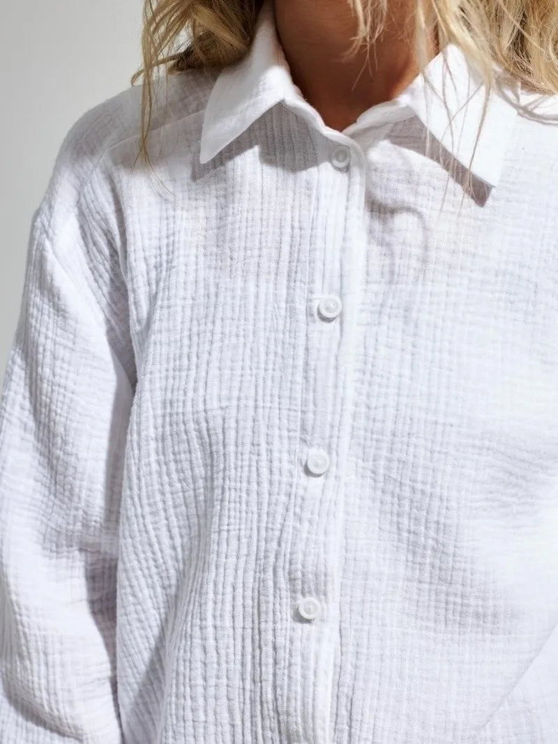 Valencia Crinkled Cotton Summer Shirt
