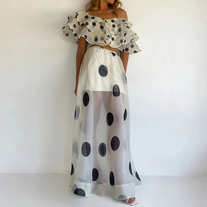 Isla Sheer Polka Dot Set