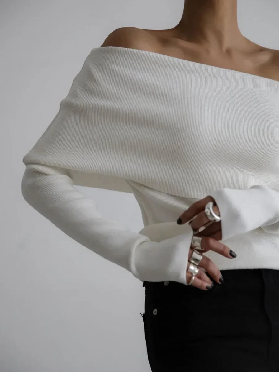 Valina Off Shoulder Knit Top