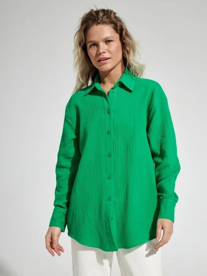 Valencia Crinkled Cotton Summer Shirt