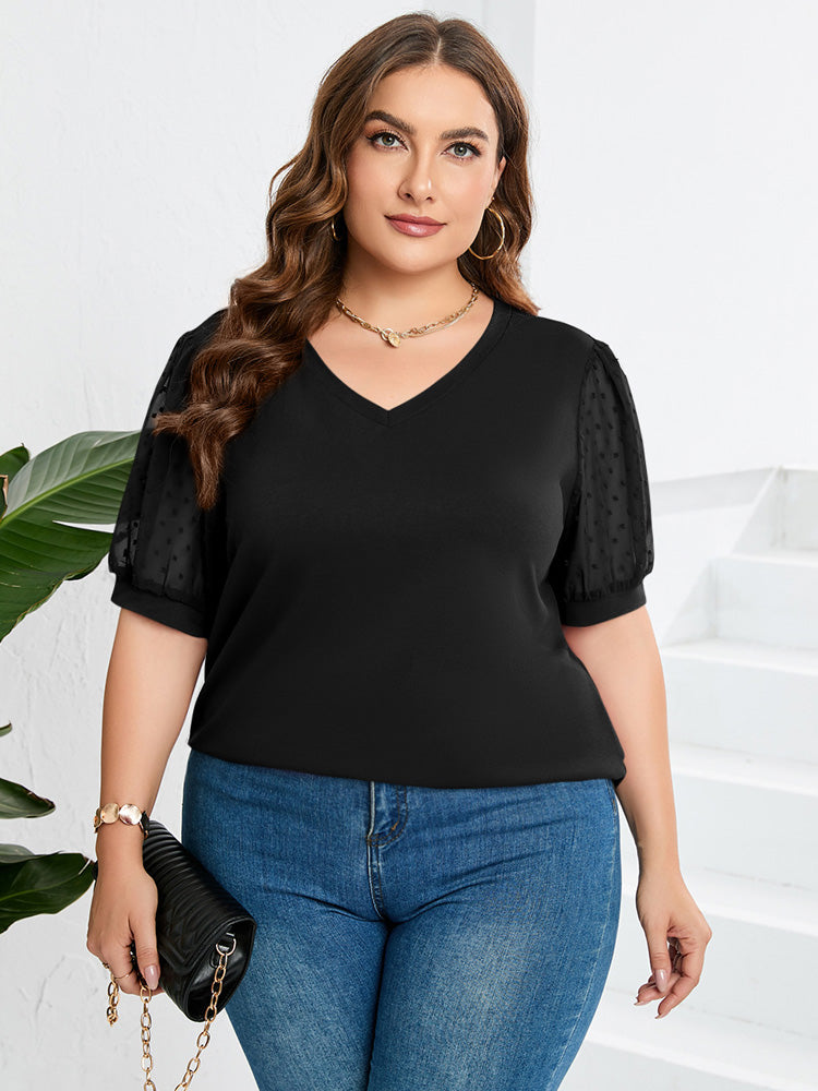 Mirelle V Neck Short Sleeve Everyday Top