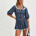 Ellen Lace Collar Mini Dress
