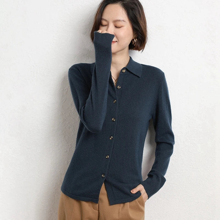 Marielle Knit Button Polo Top