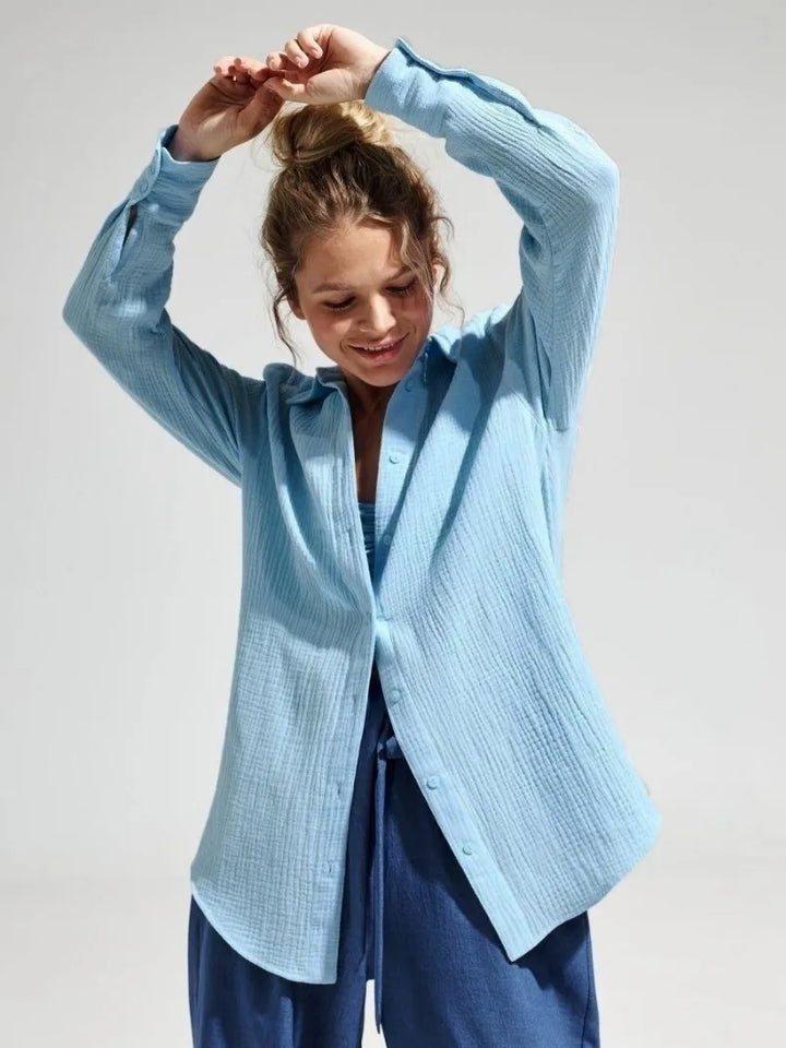Valencia Crinkled Cotton Summer Shirt
