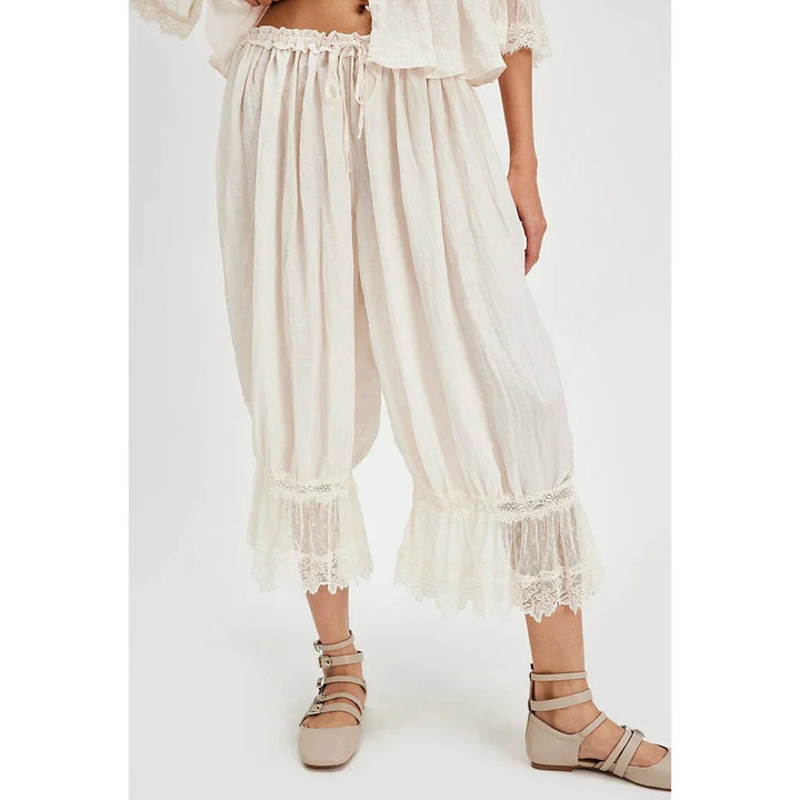Lucienne Lace Trim Balloon Pants
