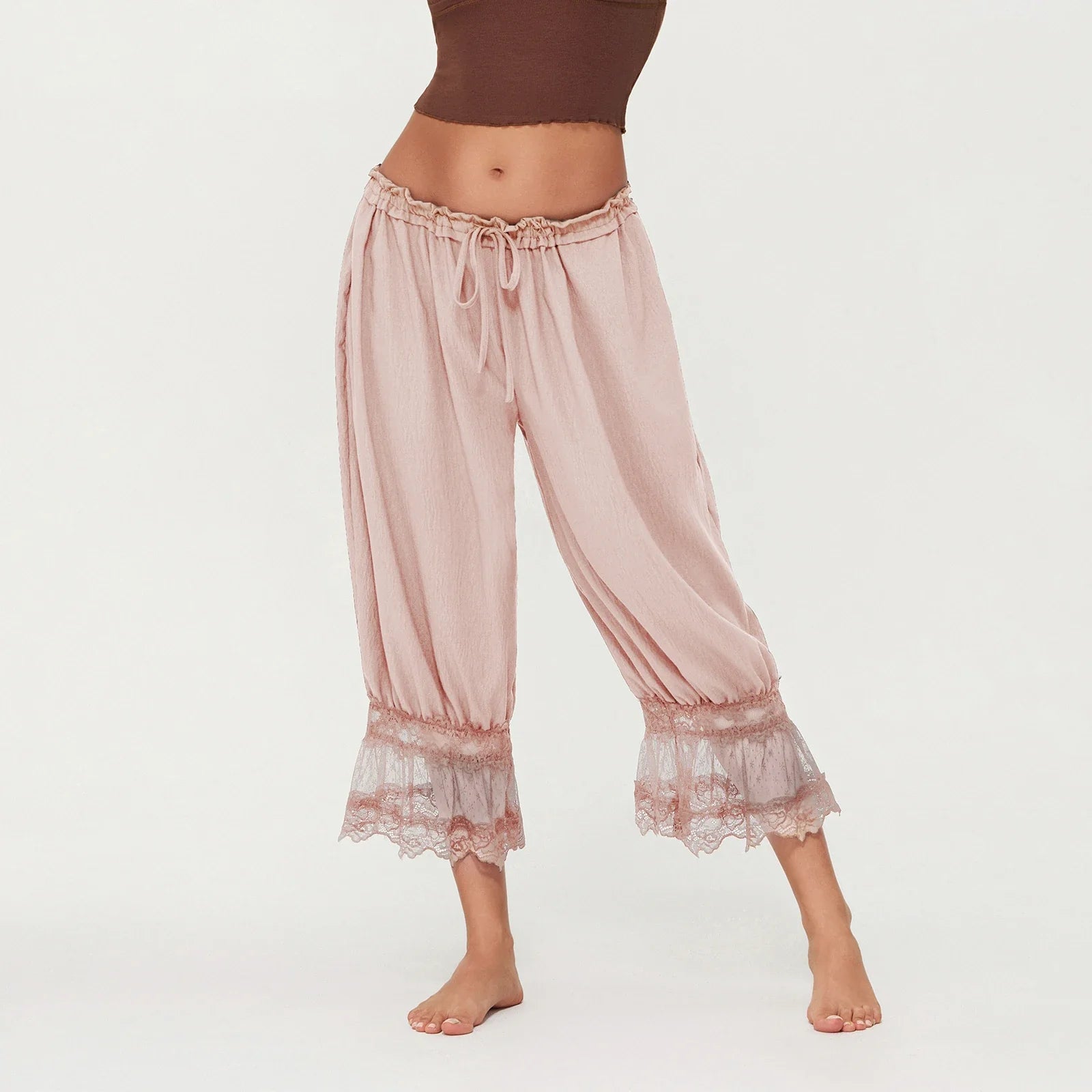 Lucienne Lace Trim Balloon Pants