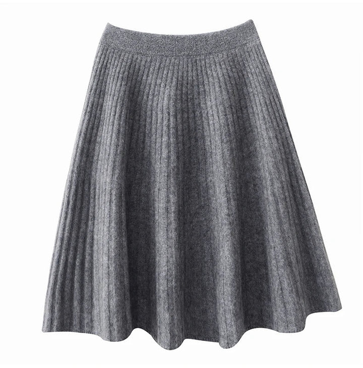 Célestine Merino Pleated Mini Skirt