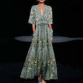Jessica Elegant Floral Evening Dress