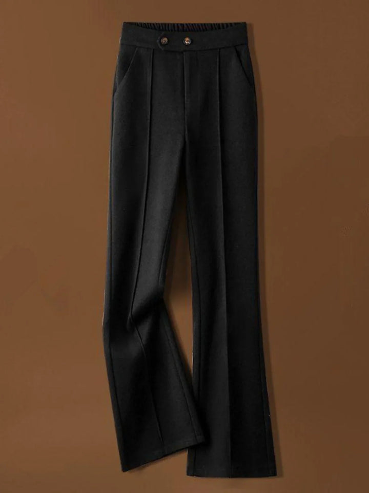 Arden Wool-Blend Flare Trousers