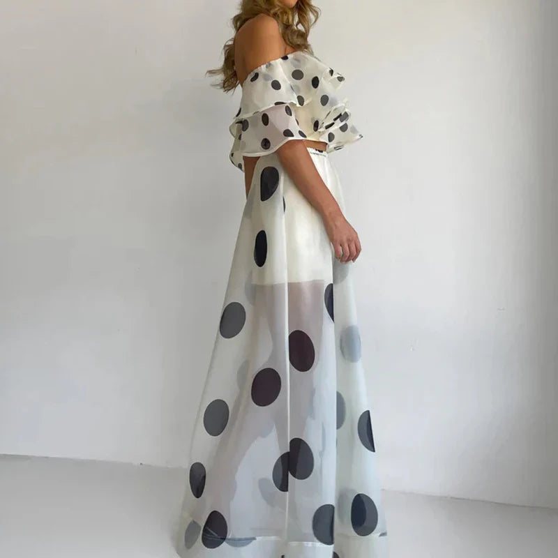 Isla Sheer Polka Dot Set