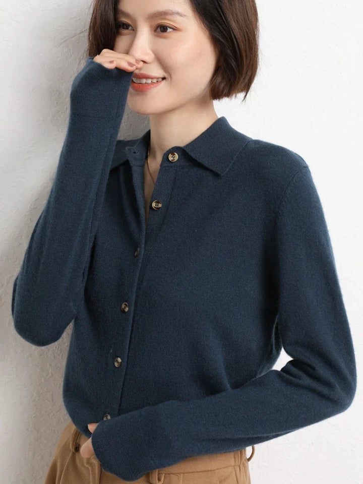 Marielle Knit Button Polo Top