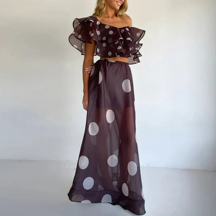 Isla Sheer Polka Dot Set