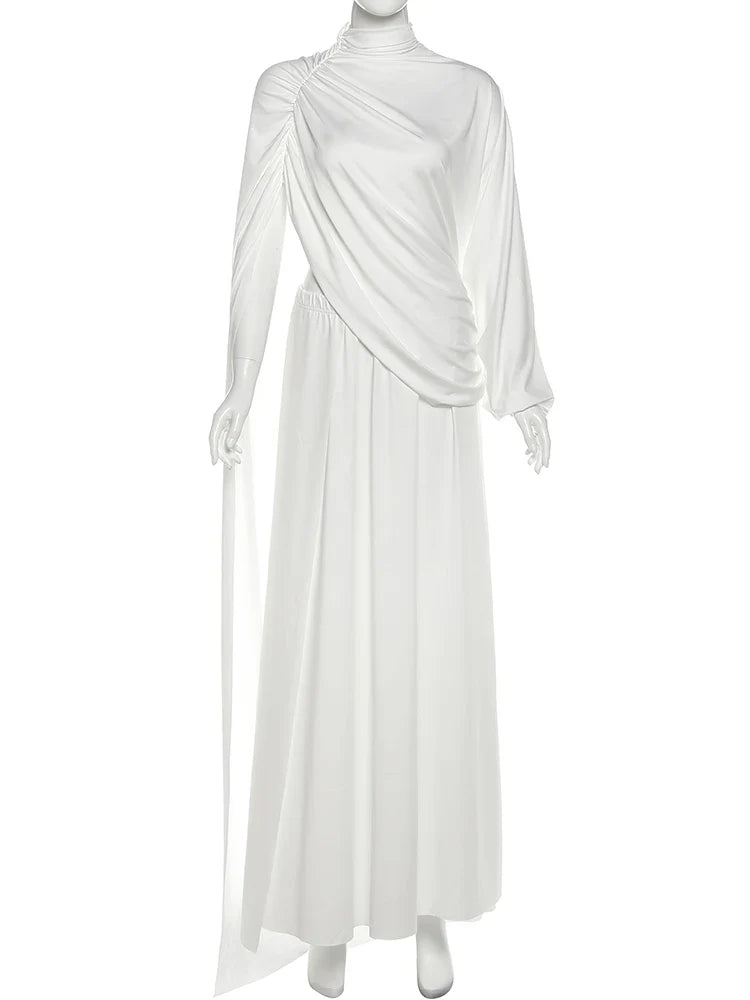 Calantha Draped Two Piece Skirt Set