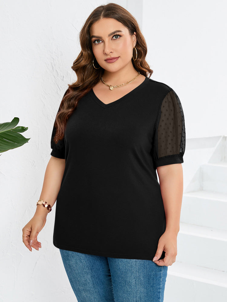 Mirelle V Neck Short Sleeve Everyday Top