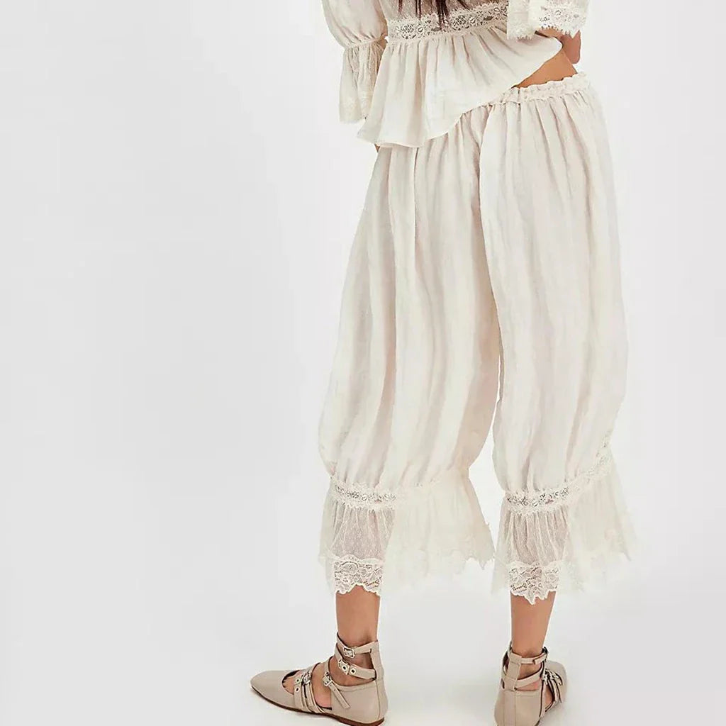 Lucienne Lace Trim Balloon Pants