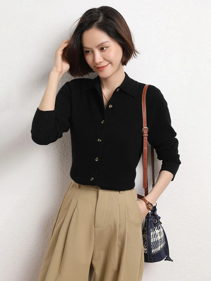 Marielle Knit Button Polo Top