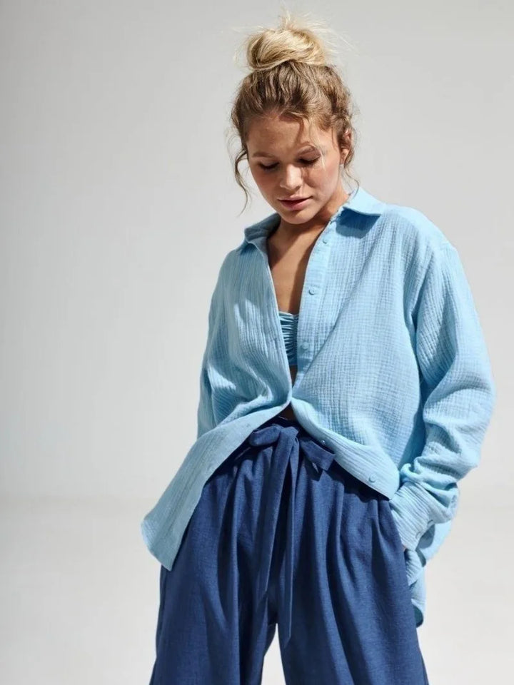 Valencia Crinkled Cotton Summer Shirt