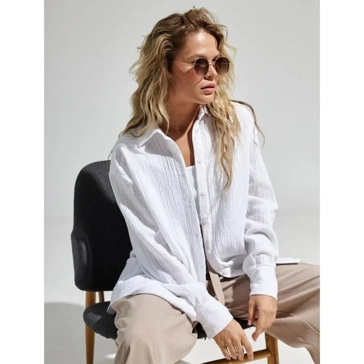 Valencia Crinkled Cotton Summer Shirt