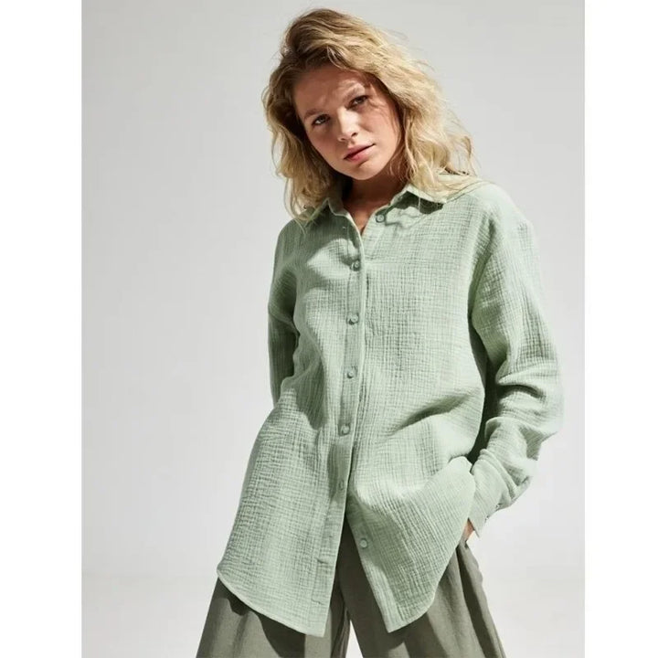 Valencia Crinkled Cotton Summer Shirt