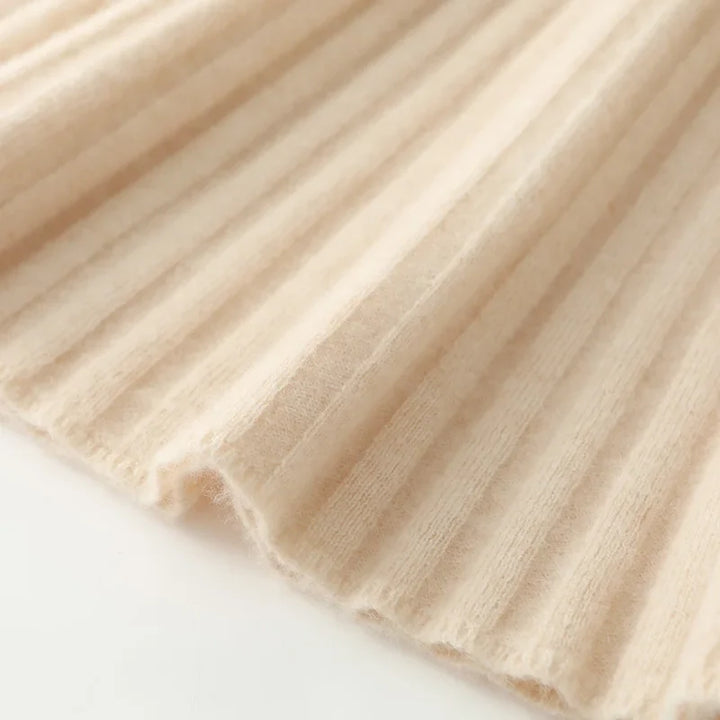 Célestine Merino Pleated Mini Skirt