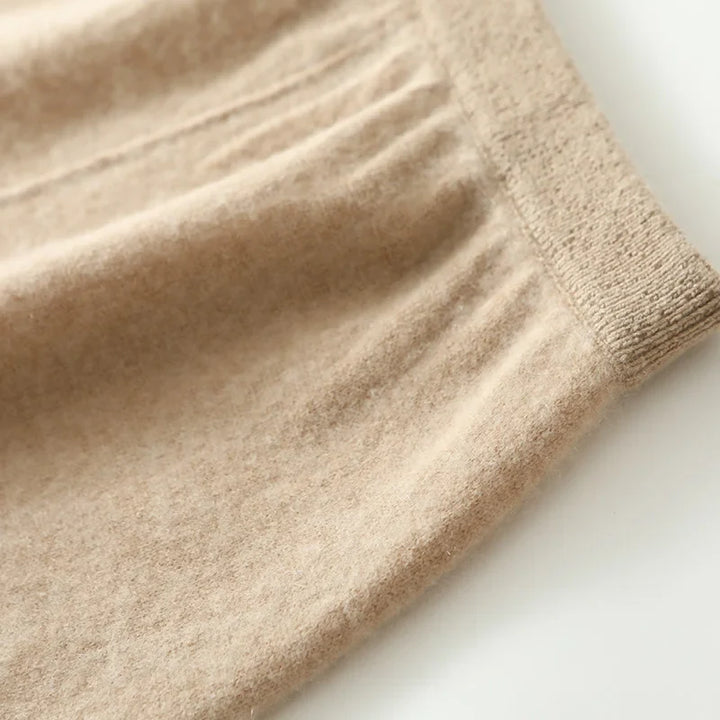 Evelora Merino Wool High Waist Skirt