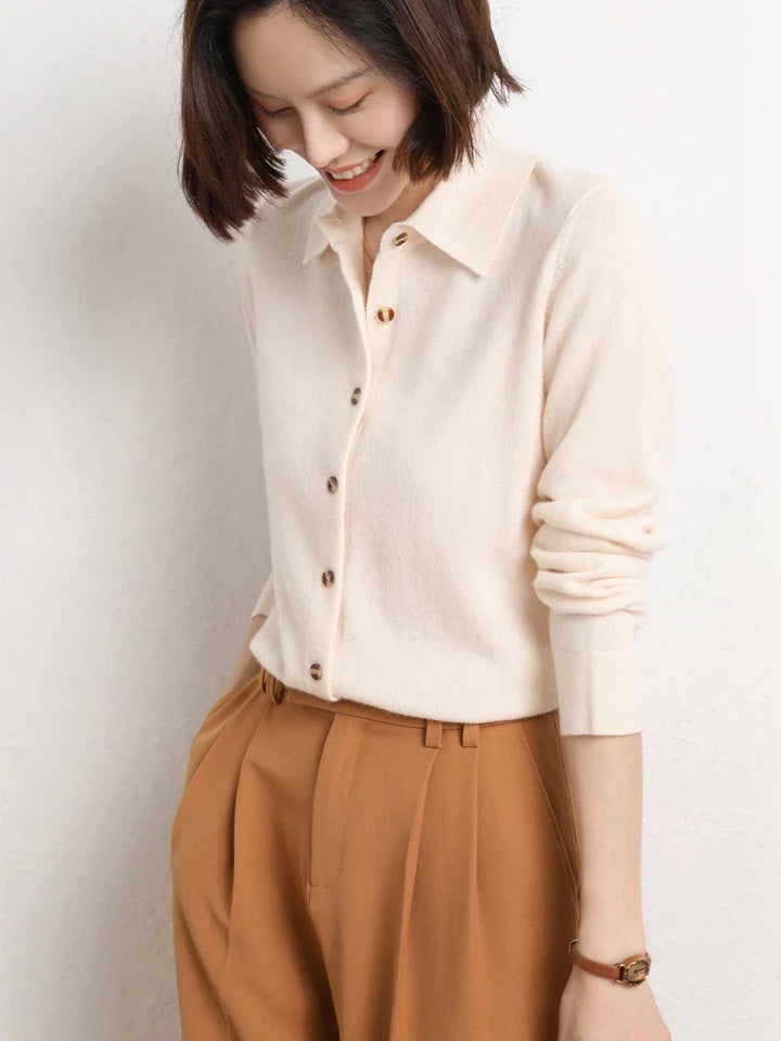 Marielle Knit Button Polo Top