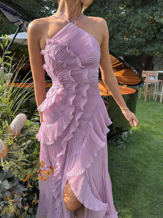 Estelle Elegant Halter Dress