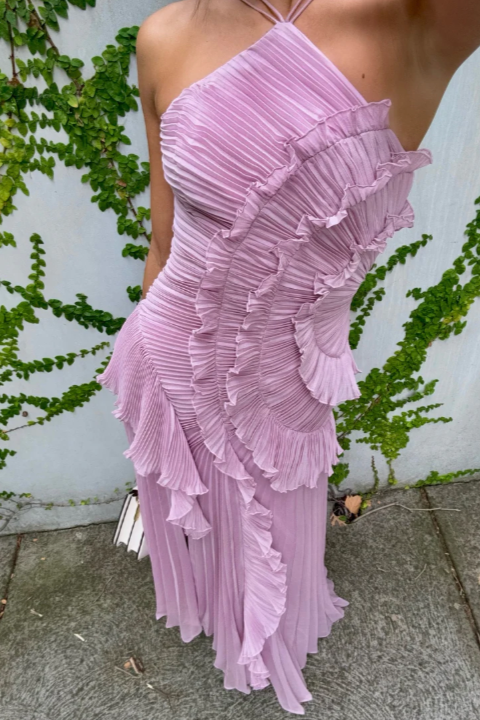 Estelle Elegant Halter Dress