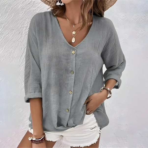 Marcia Relaxed Button Up Blouse