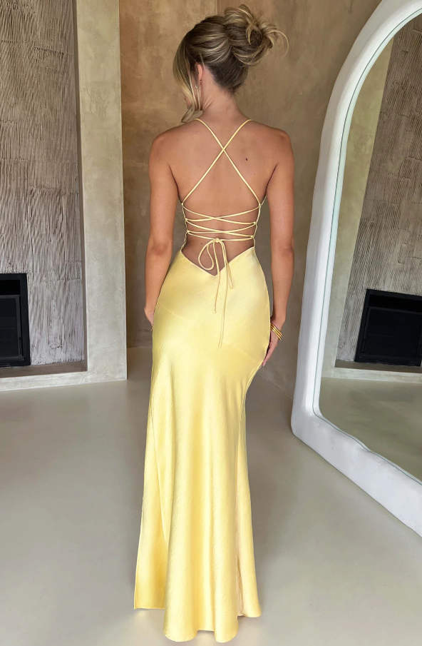 Lilly Elegant Maxi Dress with Thigh-High Slit