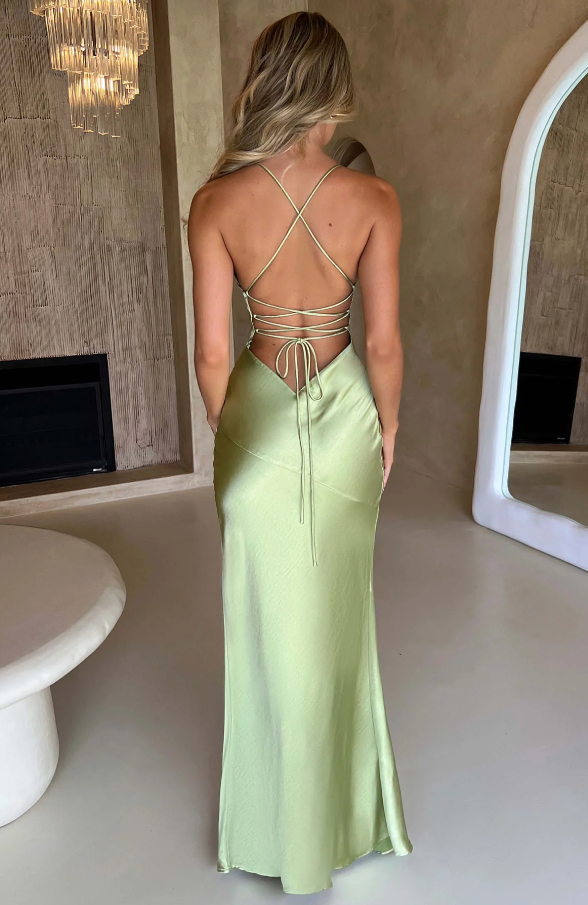Lilly Elegant Maxi Dress with Thigh-High Slit