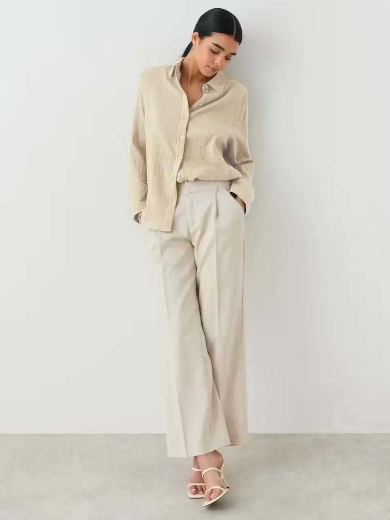 Valencia Crinkled Cotton Summer Shirt