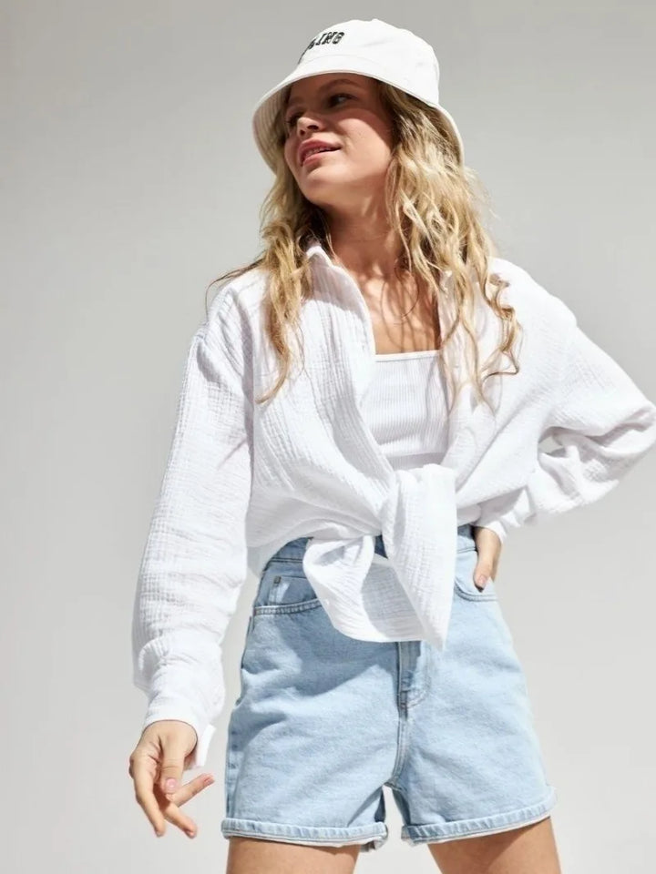 Valencia Crinkled Cotton Summer Shirt