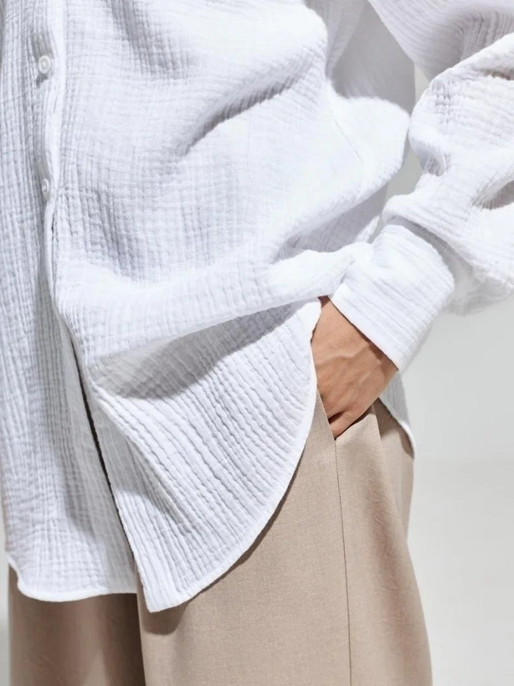 Valencia Crinkled Cotton Summer Shirt